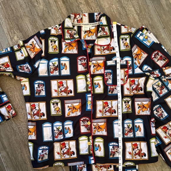 Disney Black Multicolor Character Pajama Set - Picture 9 of 11